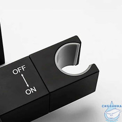 Встраиваемый смеситель с гигиеническим душем Gappo G7207-60 (черный матовый)