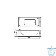 Акриловая ванна Тритон Джена 160x70