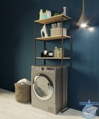 Шкаф под стиральную машину 1Marka Grunge Loft 65 дуб вотан