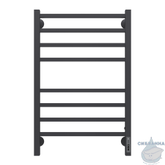 Полотенцесушитель электрический Terminus Ватикан П8 50х80 черный матовый (с возможностью скрытого подключения, подключение справа)