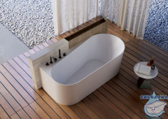 Акриловая ванна ABBER AB9496-1.5 L 150x75  с каркасом