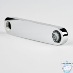 Излив для смесителя, кухня, плоский, латунь, 216х245 мм, фиксированный, хром, IDDIS, 995F22C5SM