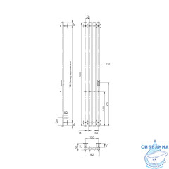 Полотенцесушитель электрический Indigo Style (с таймером) 18х120 оружейная сталь  (с возможностью скрытого подключения, подключение R/L)