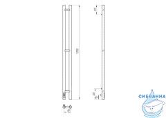 Полотенцесушитель электрический Laris Прайм 8х120 L (черный матовый)