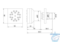 Боковая форсунка Aquatek AQ2098CR