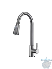 Смеситель кухни Frap F60991-9 (оружейная сталь)