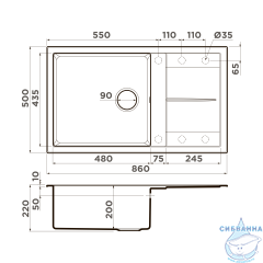 Кухонная мойка Omoikiri Sumi 86-BE 4993647 ваниль