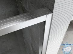 Душевое ограждение ABBER Komfort 170x100 профиль хром, стекло прозрачное AG93170-S102 (с доводчиком) (без поддона)