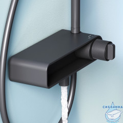 Душевая система Am.Pm X-Joy 220 1 режим F0785A722 (черный матовый)