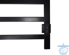 Полотенцесушитель электрический Санприз Контур П8 30х80 (черный матовый) (подключение универсальное)