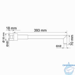 Душевая система Wasserkraft Berkel A174819 Thermo 250 1 режим (хром)