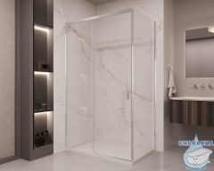 Душевое ограждение Vincea Stella 120x90 профиль хром, стекло прозрачное VSR-1ST9012CL