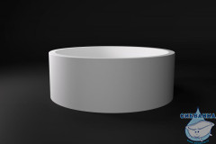 Ванна из искусственного камня Salini Isola 200x200 (материал sapirit, белый глянцевый)