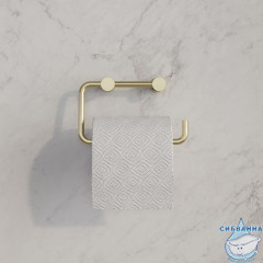 Держатель для туалетной бумаги без крышки, сплав металлов, Petite, матовое золото, IDDIS, PETG000i43