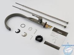 Смеситель ABBER Tanz AF8C14GM для кухни с поворотным изливом, оружейная сталь