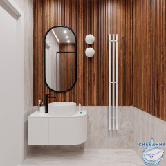 Полотенцесушитель электрический Terminus Tres 16х160 круглая (с возможностью скрытого подключения) (белый матовый)