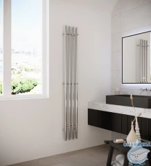 Полотенцесушитель электрический Terminus Quatro 22х160 круглая (с возможностью скрытого подключения) (хром)