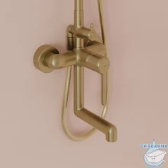 Душевая система Iddis Aiger 230 AIGMG3Fi06 (золото матовое)