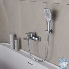 Смеситель для ванны Oliveeka D-Line OL-639003A-CR (хром)