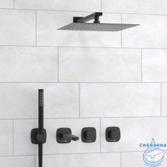 Душевая система Wasserkraft 300 1 режим A9151.265.315.219.162.327.242.217 (черный матовый)