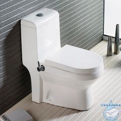 Унитаз напольный Azario Brusco AZ-1085B с бачком и сиденьем Soft Close (микролифт)