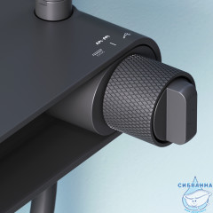 Душевая система Am.Pm X-Joy 220 1 режим F0785A622 (черный матовый)