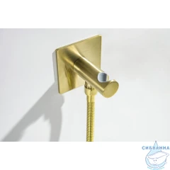 Смеситель с гигиеническим душем Aquatek Оберон AQ1220BG (золото шлифованное)