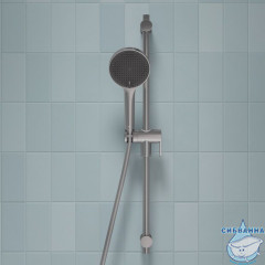 Лейка для душа, хром матовый, Aiger, IDDIS, AIG4FBCi18