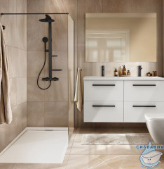 Поддон из литьевого мрамора Kupala 90х70 T5237FR белый 