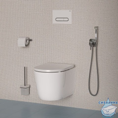 Встраиваемый смеситель с гигиеническим душем, IDDIS, 004SBS0i08