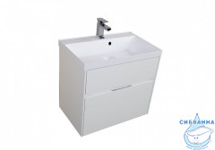 Тумба Aquanet Латина 70 белый 2 ящика с раковиной Орлеан 70 180123