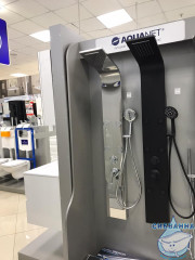 Душевая панель Aquanet Galaxy Black 200 2 режима 237439 (черный матовый)