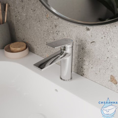 Смеситель для умывальника, глянцевый хром, Azure, Milrado, AZUSB00M01