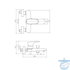 Смеситель для ванны Damixa Palace Grand 461000000 (хром)