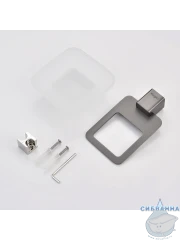 Мыльница Raglo R301.02.09 (графит/белый)