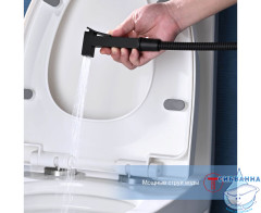 Смеситель Raglo R01.51.06 с гигиеническим душем (черный)