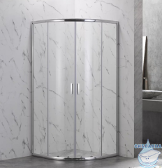 Душевое ограждение Veconi Rovigo 90x90 профиль хром, стекло прозрачное RV202-90-01-C4 (без поддона)