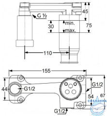 Скрытая часть Kludi 38243