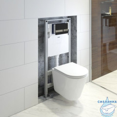 Комплект 3в1: подвесной унитаз, инсталляция и клавиша смыва, IDDIS, BASRNU6i73