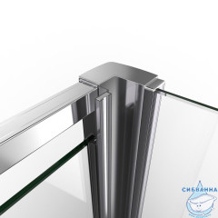 Душевое ограждение Vincea Интра 90-100x80 профиль хром, стекло прозрачное VSR-1I901080CL