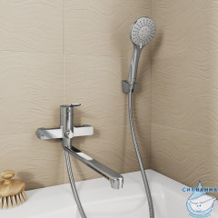 Смеситель для ванны Milardo Demi DEMSB00M10 (хром)