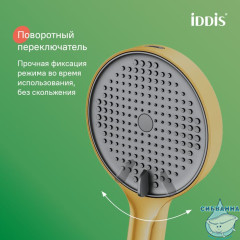 Лейка для душа, золото матовое, Aiger, IDDIS, AIG4FMGi18