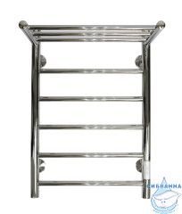 Полотенцесушитель электрический Санприз Аврора П6 40Х60 с полкой U (хром) (подключение универсальное)