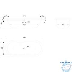 Стальная ванна Bette Starlet Flair Oval 168х73 