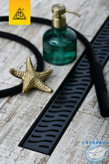 Дренажный трап для душа MCH Harmony CH 650 HC Black с решеткой