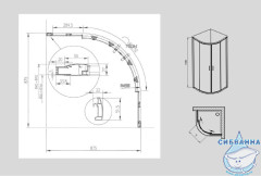 Душевое ограждение Ravak Blix XP2CP4 -90 R  профиль хром, стекло прозрачное X3B270C00Z1C (без поддона)