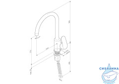Смеситель для кухни AM.PM Like F8007122 (черный матовый)