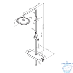 Душевая система Damixa Scandinavian Pure 936780300 (черный матовый)