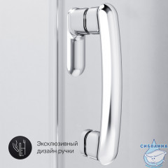 Душевое ограждение AM.PM Like Round 95х95 W83G-333-095CT профиль хром, стекло прозрачное (без поддона)