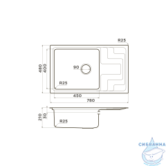 Кухонная мойка Omoikiri Mizu 78-LB-IN 4973729